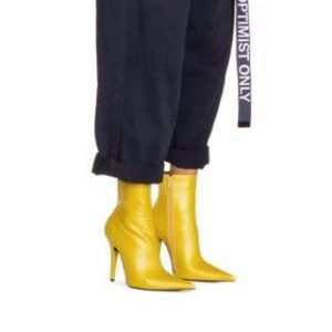 Jeffrey Campbell Vedette Gold Ankle bootie 7.5